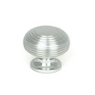 Satin Chrome Beehive Cabinet Knob 40mm | From The Anvil - Cabinet Knobs - From The Anvil - Yester Home