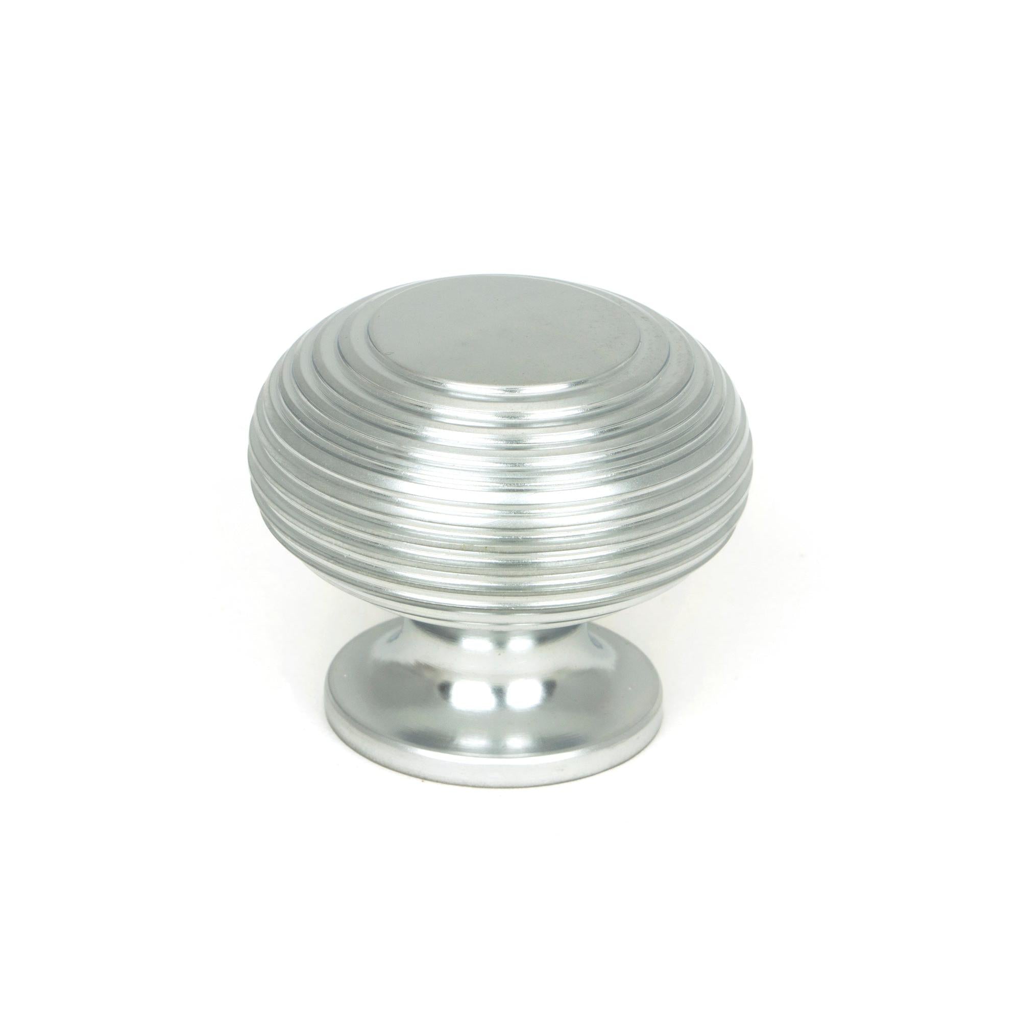 Satin Chrome Beehive Cabinet Knob 40mm | From The Anvil - Cabinet Knobs - From The Anvil - Yester Home