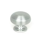 Satin Chrome Beehive Cabinet Knob 40mm | From The Anvil-Cabinet Knobs-Yester Home