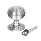 Satin Chrome Beehive Centre Door Knob | From The Anvil-Centre Door Knobs-Yester Home