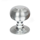 Satin Chrome Beehive Centre Door Knob | From The Anvil-Centre Door Knobs-Yester Home