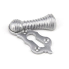 Satin Chrome Beehive Escutcheon | From The Anvil - Escutcheons - From The Anvil - Yester Home