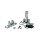 Satin Chrome Brompton Brighton Fastener - Narrow (Square) | From The Anvil - Brighton Fasteners - From The Anvil - Yester Home