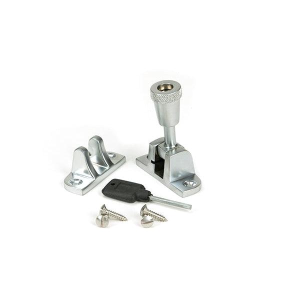 Satin Chrome Brompton Brighton Fastener (Radiused) | From The Anvil-Fasteners-Yester Home