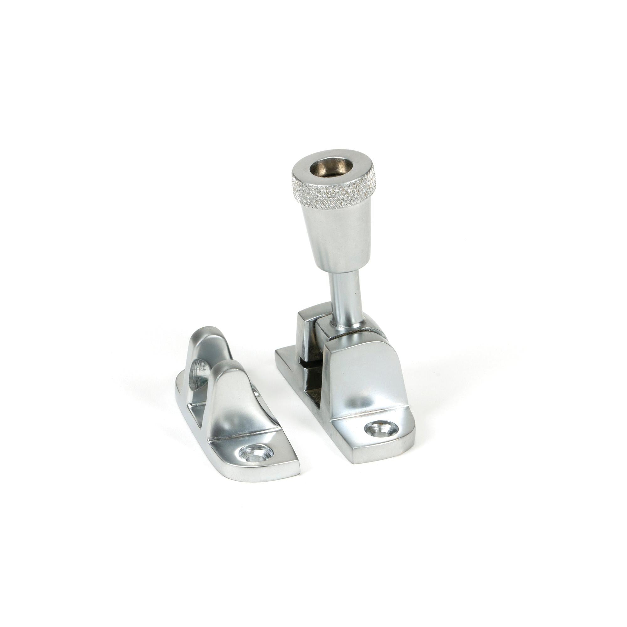 Satin Chrome Brompton Brighton Fastener (Radiused) | From The Anvil - Fasteners - From The Anvil - Yester Home