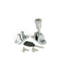 Satin Chrome Brompton Brighton Fastener (Radiused) | From The Anvil - Fasteners - From The Anvil - Yester Home