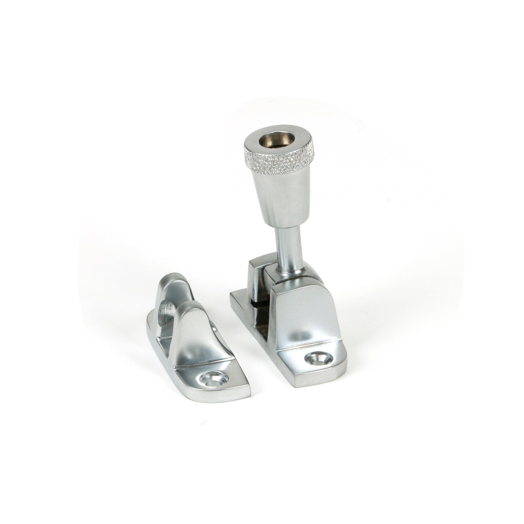 Satin Chrome Brompton Brighton Fastener (Radiused) | From The Anvil-Fasteners-Yester Home