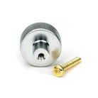 Satin Chrome Brompton Cabinet Knob - 25mm (No rose) | From The Anvil-Cabinet Knobs-Yester Home