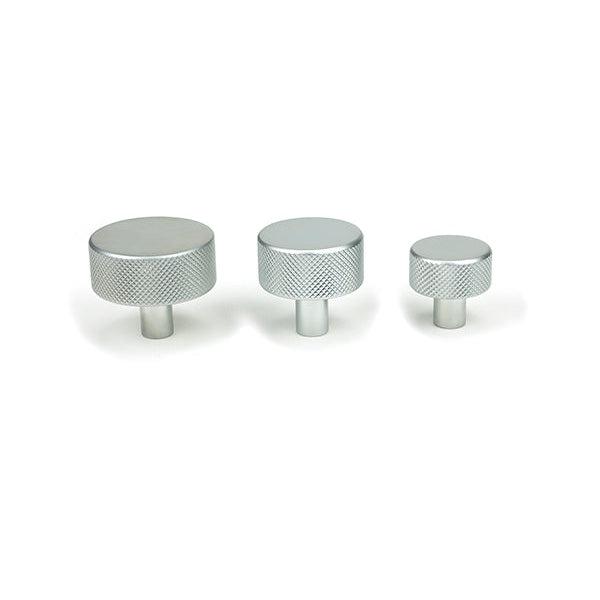 Satin Chrome Brompton Cabinet Knob - 25mm (No rose) | From The Anvil-Cabinet Knobs-Yester Home
