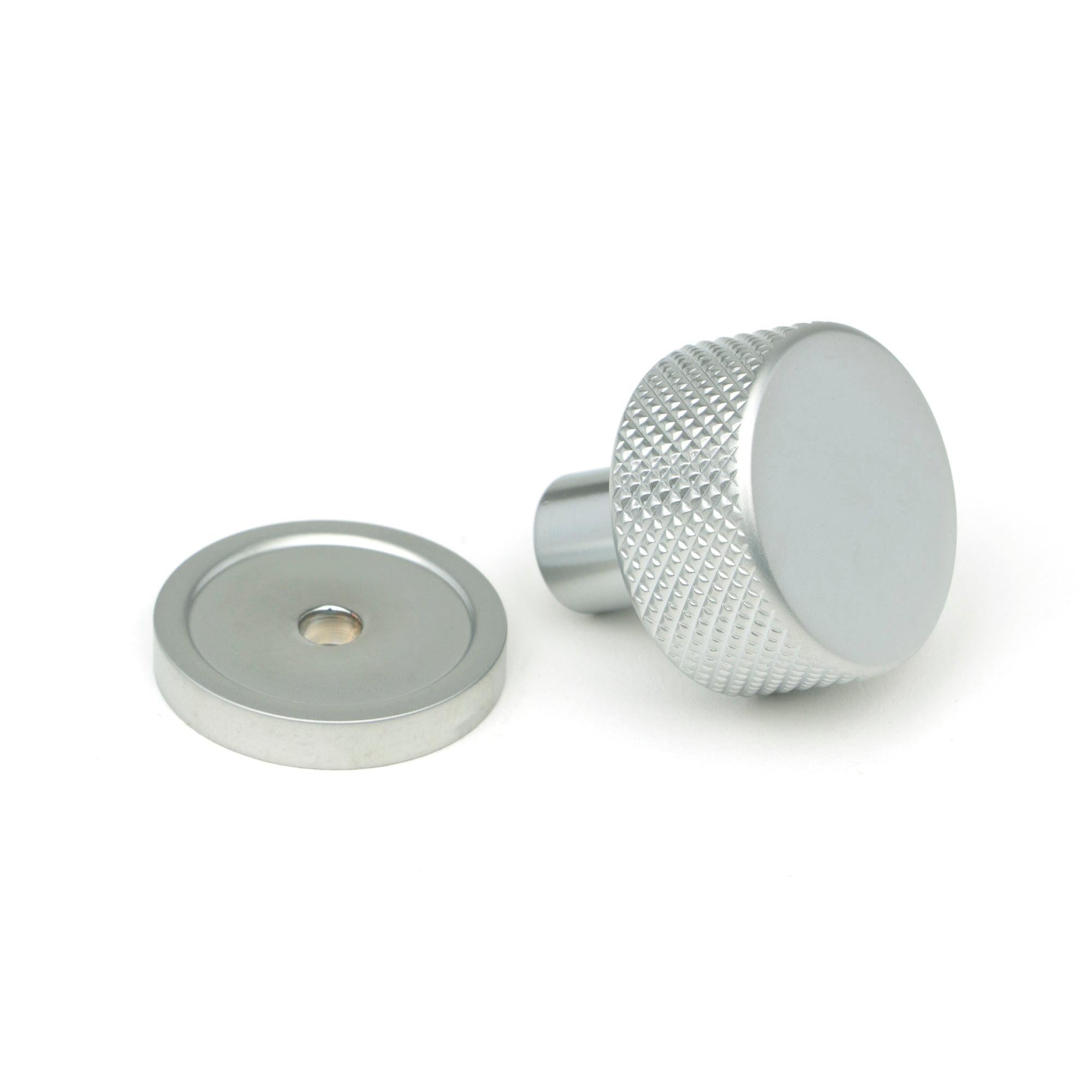 Satin Chrome Brompton Cabinet Knob - 25mm (Plain) | From The Anvil - Cabinet Knobs - From The Anvil - Yester Home