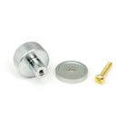 Satin Chrome Brompton Cabinet Knob - 25mm (Plain) | From The Anvil-Cabinet Knobs-Yester Home