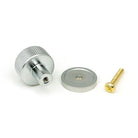 Satin Chrome Brompton Cabinet Knob - 25mm (Plain) | From The Anvil-Cabinet Knobs-Yester Home