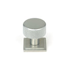 Satin Chrome Brompton Cabinet Knob - 25mm (Square) | From The Anvil - Cabinet Knobs - From The Anvil - Yester Home