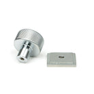 Satin Chrome Brompton Cabinet Knob - 25mm (Square) | From The Anvil - Cabinet Knobs - From The Anvil - Yester Home