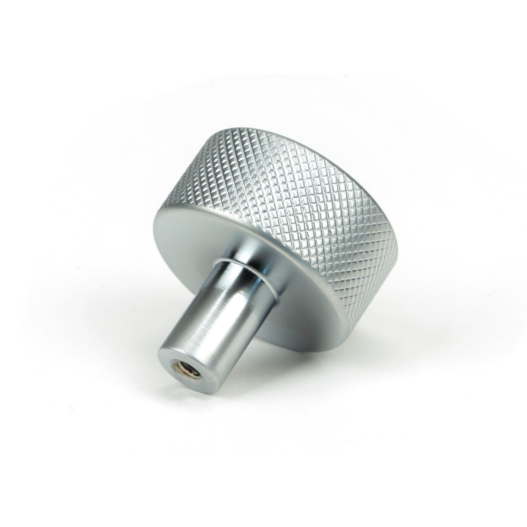 Satin Chrome Brompton Cabinet Knob - 32mm (No rose) | From The Anvil - Cabinet Knobs - From The Anvil - Yester Home