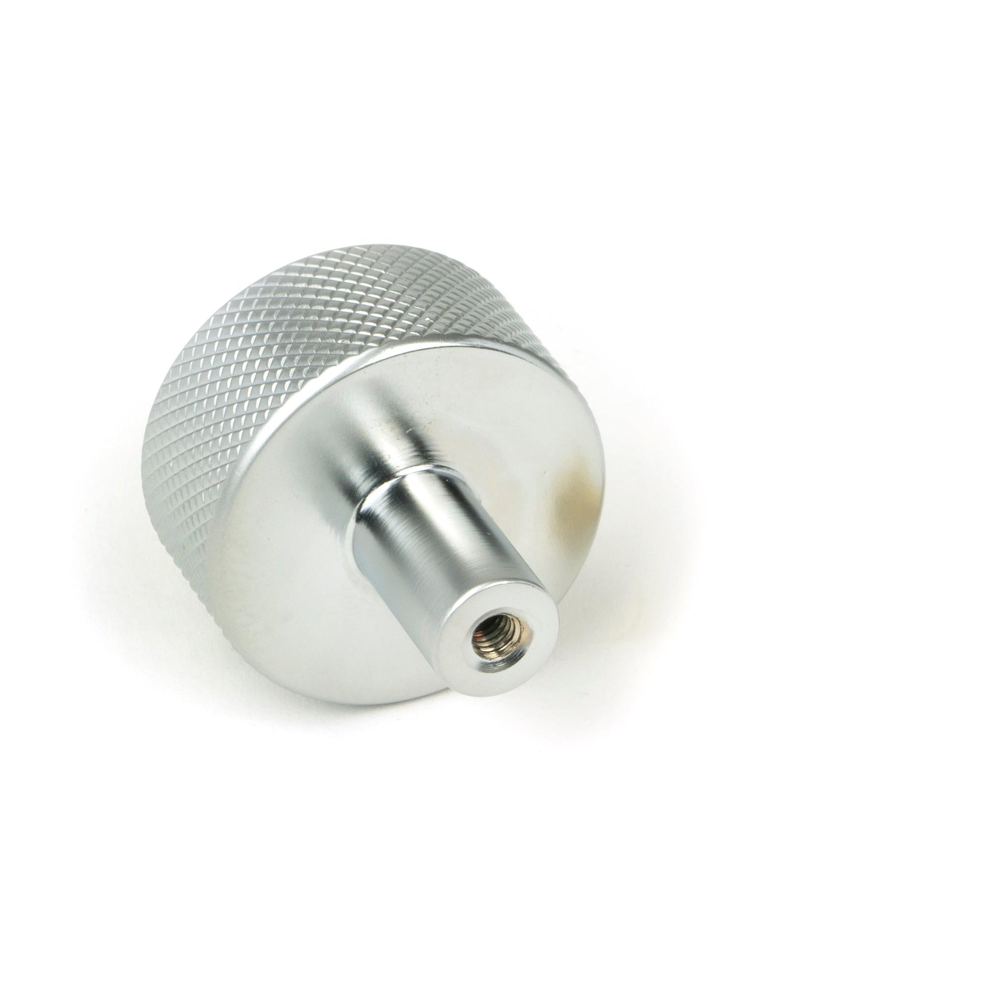 Satin Chrome Brompton Cabinet Knob - 32mm (No rose) | From The Anvil - Cabinet Knobs - From The Anvil - Yester Home