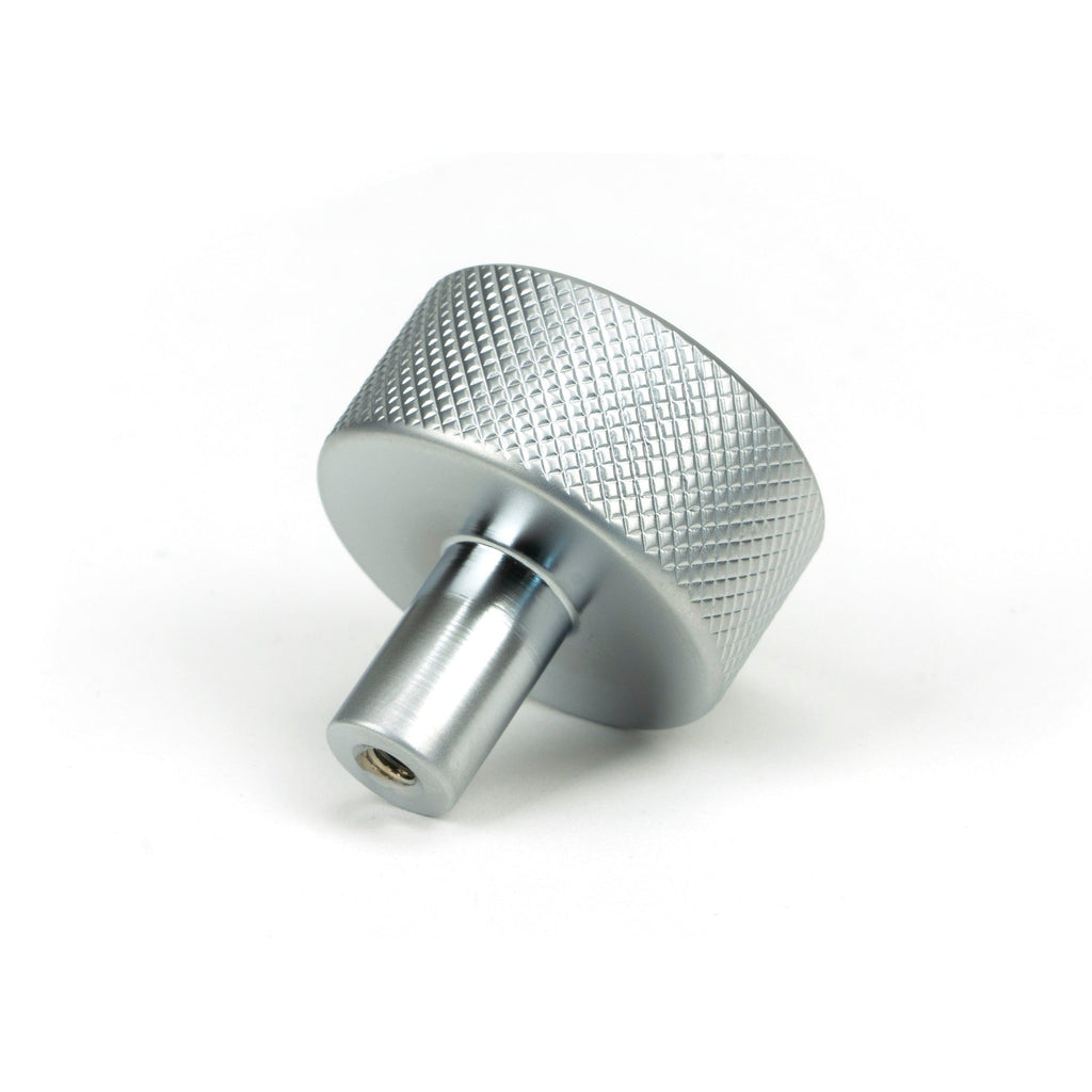 Satin Chrome Brompton Cabinet Knob - 32mm (No rose) | From The Anvil-Cabinet Knobs-Yester Home