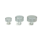 Satin Chrome Brompton Cabinet Knob - 32mm (No rose) | From The Anvil-Cabinet Knobs-Yester Home