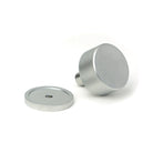 Satin Chrome Brompton Cabinet Knob - 32mm (Plain) | From The Anvil-Cabinet Knobs-Yester Home