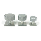 Satin Chrome Brompton Cabinet Knob - 32mm (Square) | From The Anvil-Cabinet Knobs-Yester Home