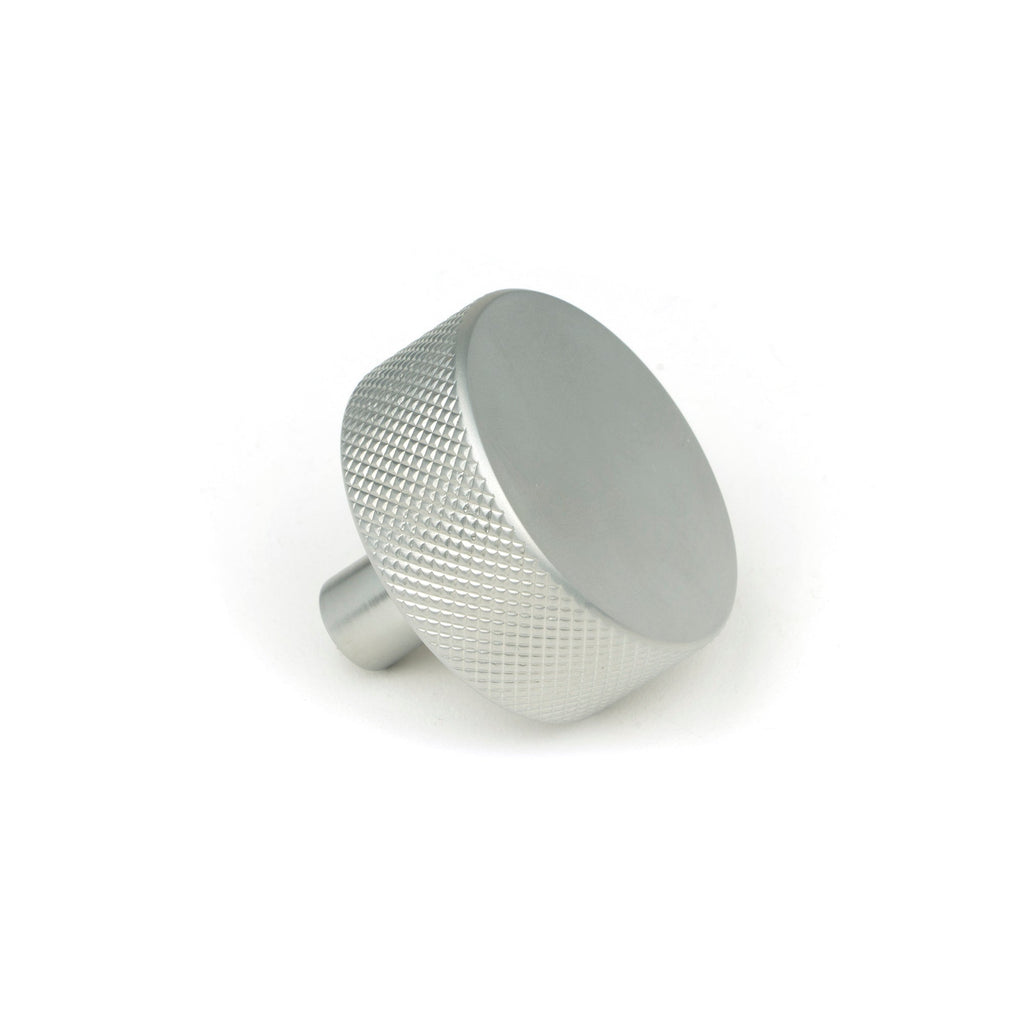 Satin Chrome Brompton Cabinet Knob - 38mm (No rose) | From The Anvil-Cabinet Knobs-Yester Home