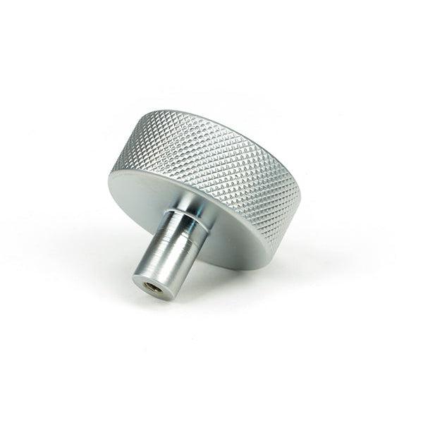 Satin Chrome Brompton Cabinet Knob - 38mm (No rose) | From The Anvil-Cabinet Knobs-Yester Home