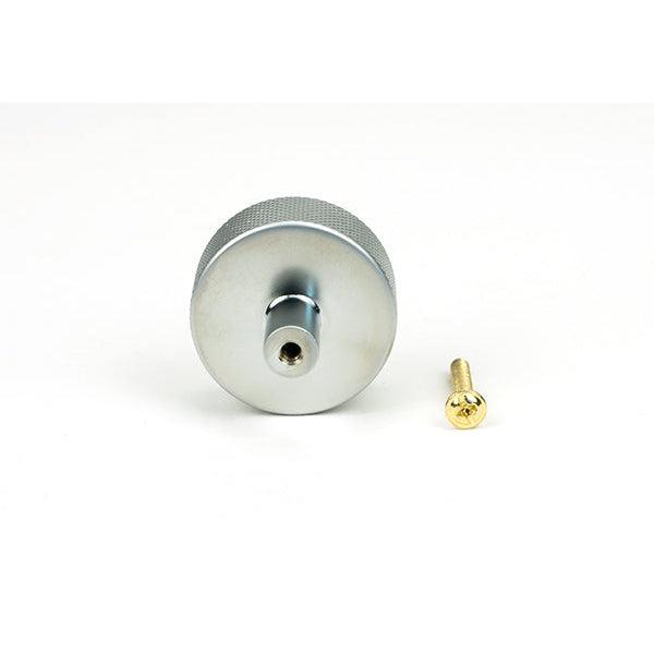 Satin Chrome Brompton Cabinet Knob - 38mm (No rose) | From The Anvil-Cabinet Knobs-Yester Home