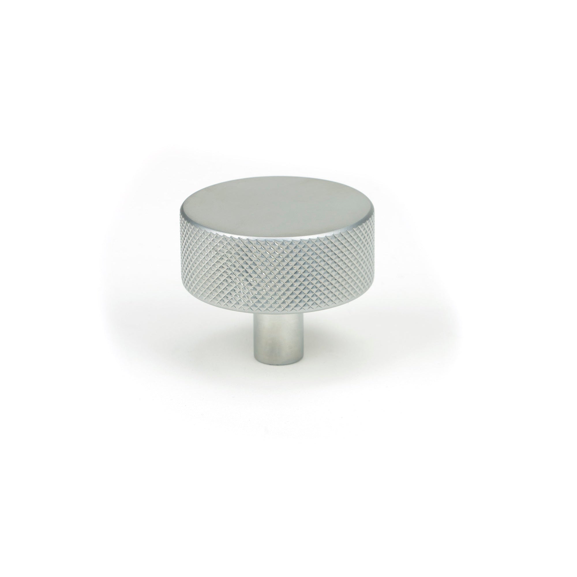 Satin Chrome Brompton Cabinet Knob - 38mm (No rose) | From The Anvil-Cabinet Knobs-Yester Home