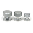 Satin Chrome Brompton Cabinet Knob - 38mm (Plain) | From The Anvil-Cabinet Knobs-Yester Home