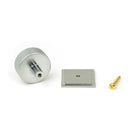 Satin Chrome Brompton Cabinet Knob - 38mm (Square) | From The Anvil-Cabinet Knobs-Yester Home