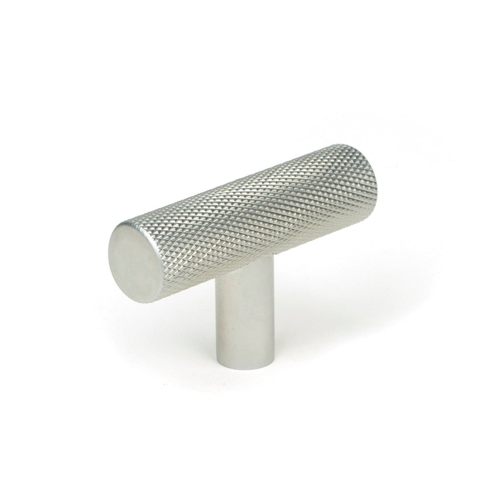 Satin Chrome Brompton T-Bar | From The Anvil-Cabinet Knobs-Yester Home