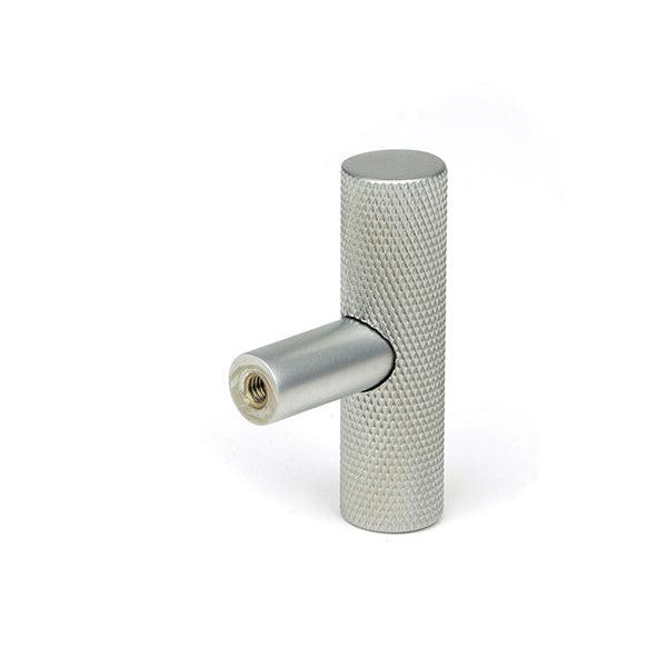 Satin Chrome Brompton T-Bar | From The Anvil-Cabinet Knobs-Yester Home