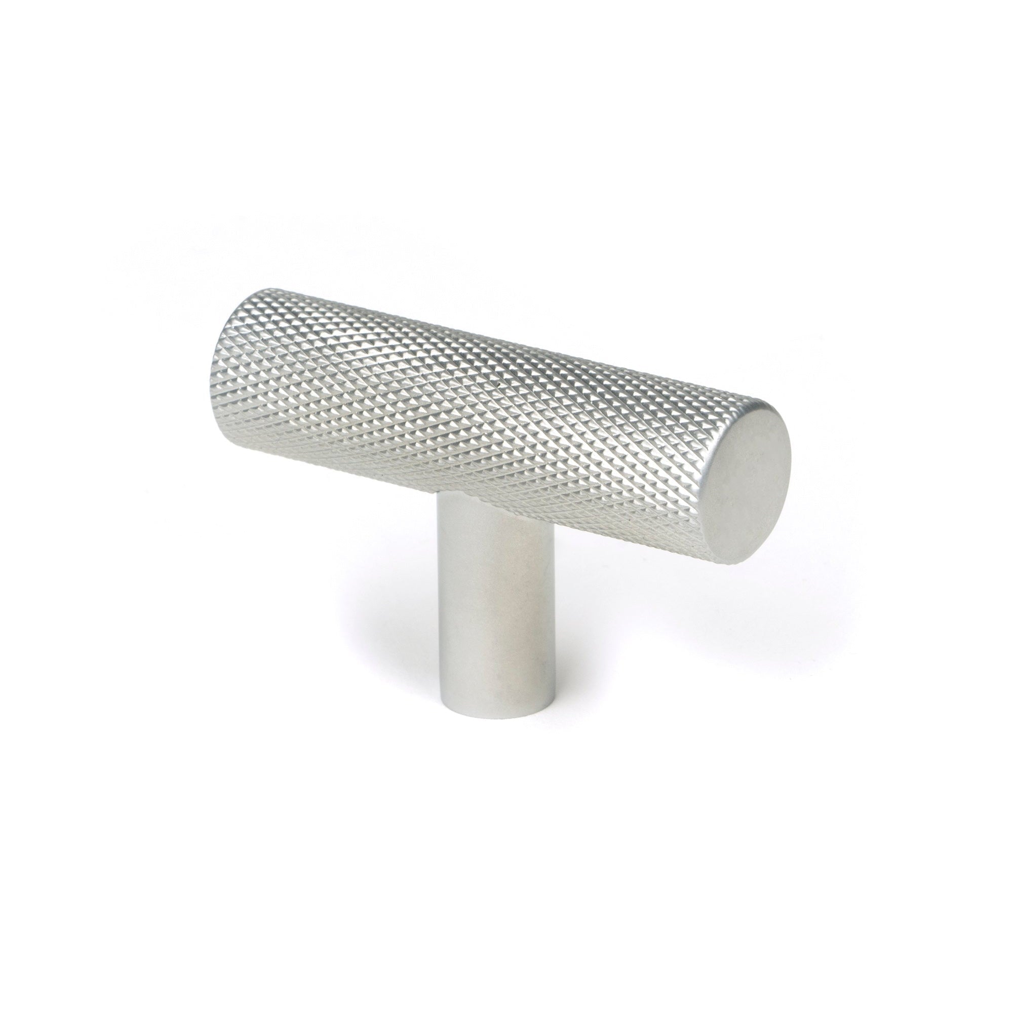Satin Chrome Brompton T-Bar | From The Anvil-Cabinet Knobs-Yester Home