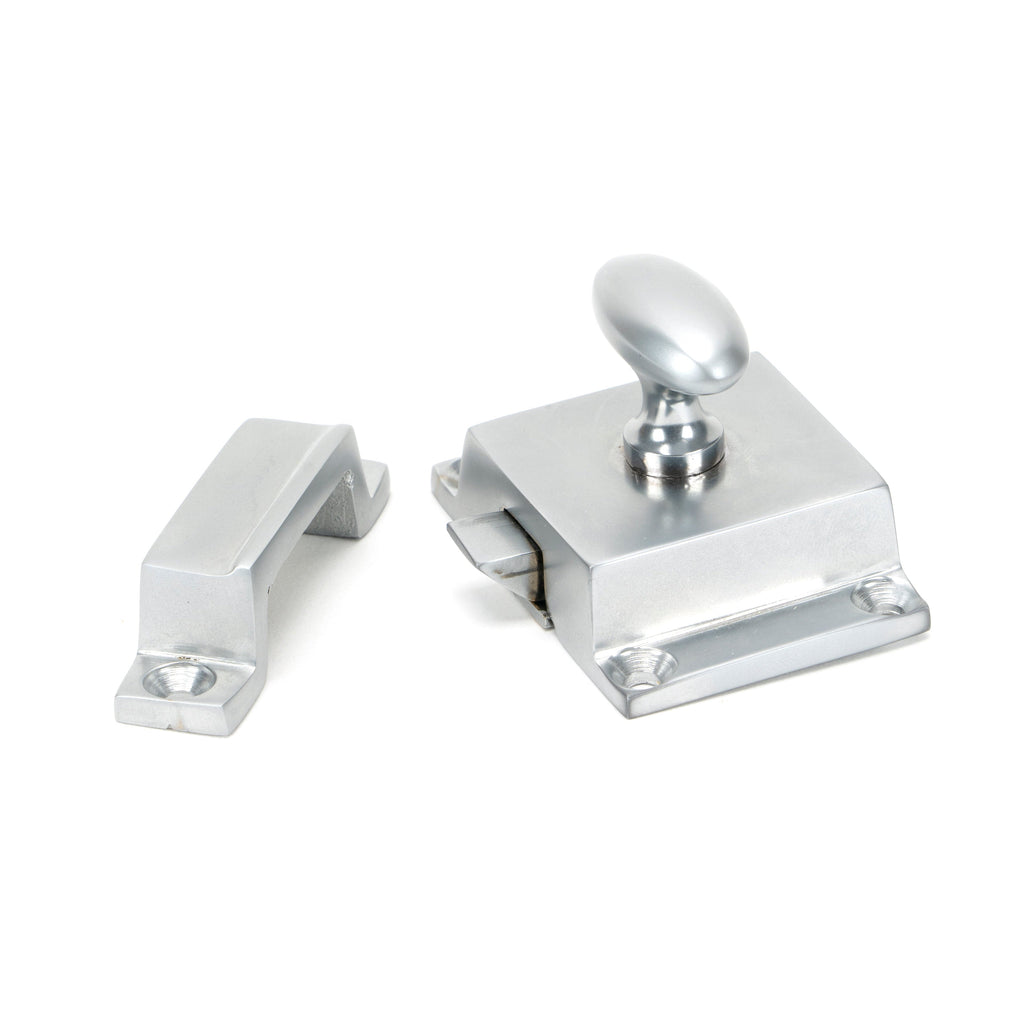 Satin Chrome Cabinet Latch | From The Anvil-Cabinet Latches & Catches-Yester Home