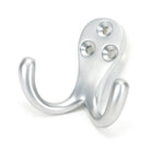 Satin Chrome Celtic Double Robe Hook | From The Anvil-Coat Hooks-Yester Home