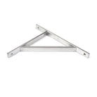 Satin Chrome Chalfont Shelf Bracket (260mm x 200mm) | From The Anvil-Shelf Brackets-Yester Home