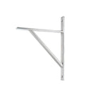Satin Chrome Chalfont Shelf Bracket (260mm x 200mm) | From The Anvil-Shelf Brackets-Yester Home