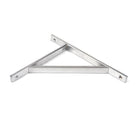 Satin Chrome Chalfont Shelf Bracket (260mm x 200mm) | From The Anvil-Shelf Brackets-Yester Home