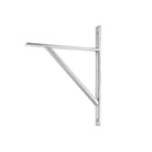 Satin Chrome Chalfont Shelf Bracket (260mm x 200mm) | From The Anvil-Shelf Brackets-Yester Home