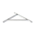 Satin Chrome Chalfont Shelf Bracket (314mm x 250mm) | From The Anvil-Shelf Brackets-Yester Home