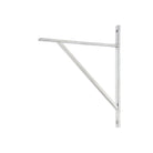 Satin Chrome Chalfont Shelf Bracket (314mm x 250mm) | From The Anvil-Shelf Brackets-Yester Home