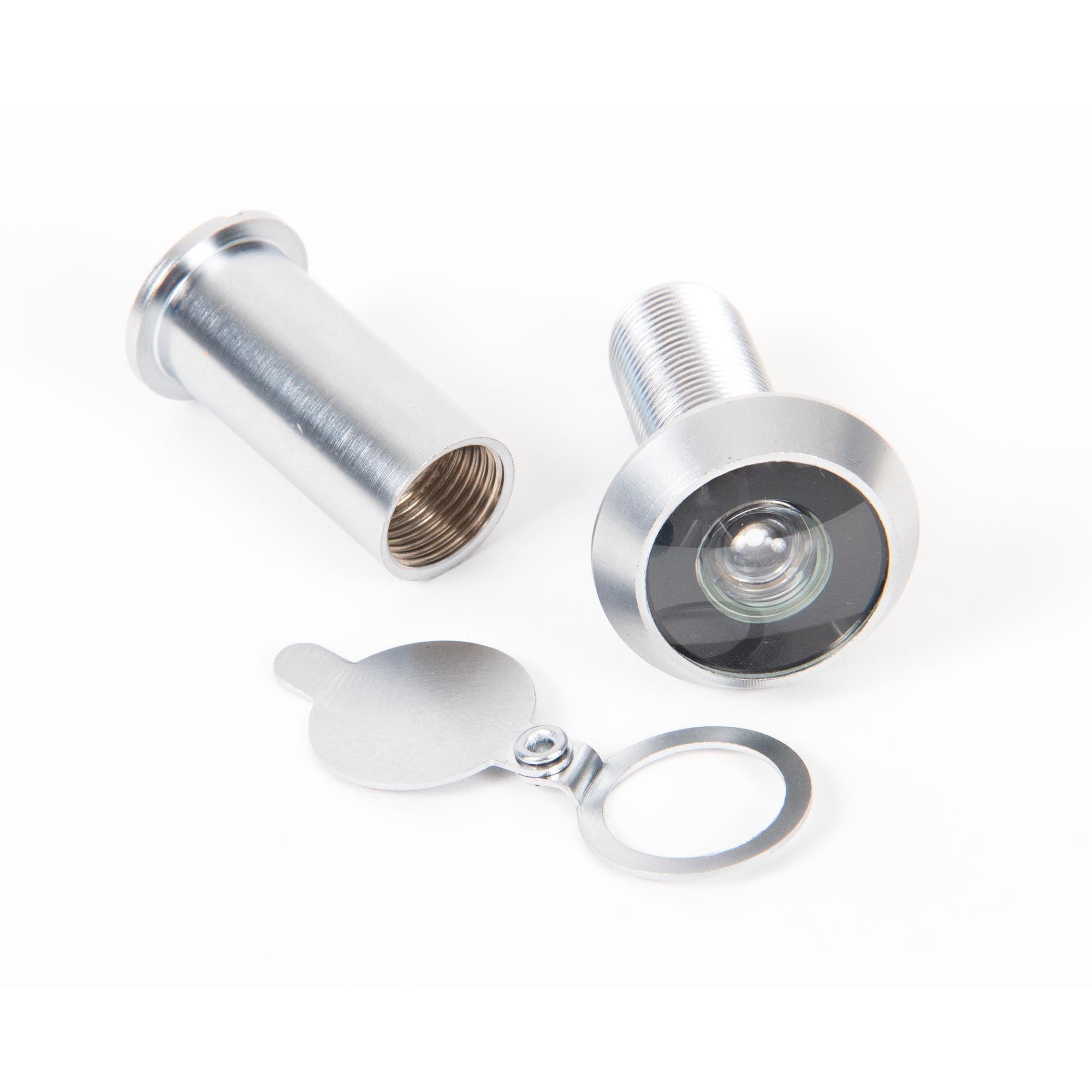 Satin Chrome Door Viewer 180° (34-56mm Door) | From The Anvil - Security - From The Anvil - Yester Home