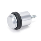 Satin Chrome Floor Mounted Door Stop | From The Anvil-Door Stops-Yester Home