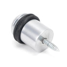 Satin Chrome Floor Mounted Door Stop | From The Anvil - Door Stops - From The Anvil - Yester Home