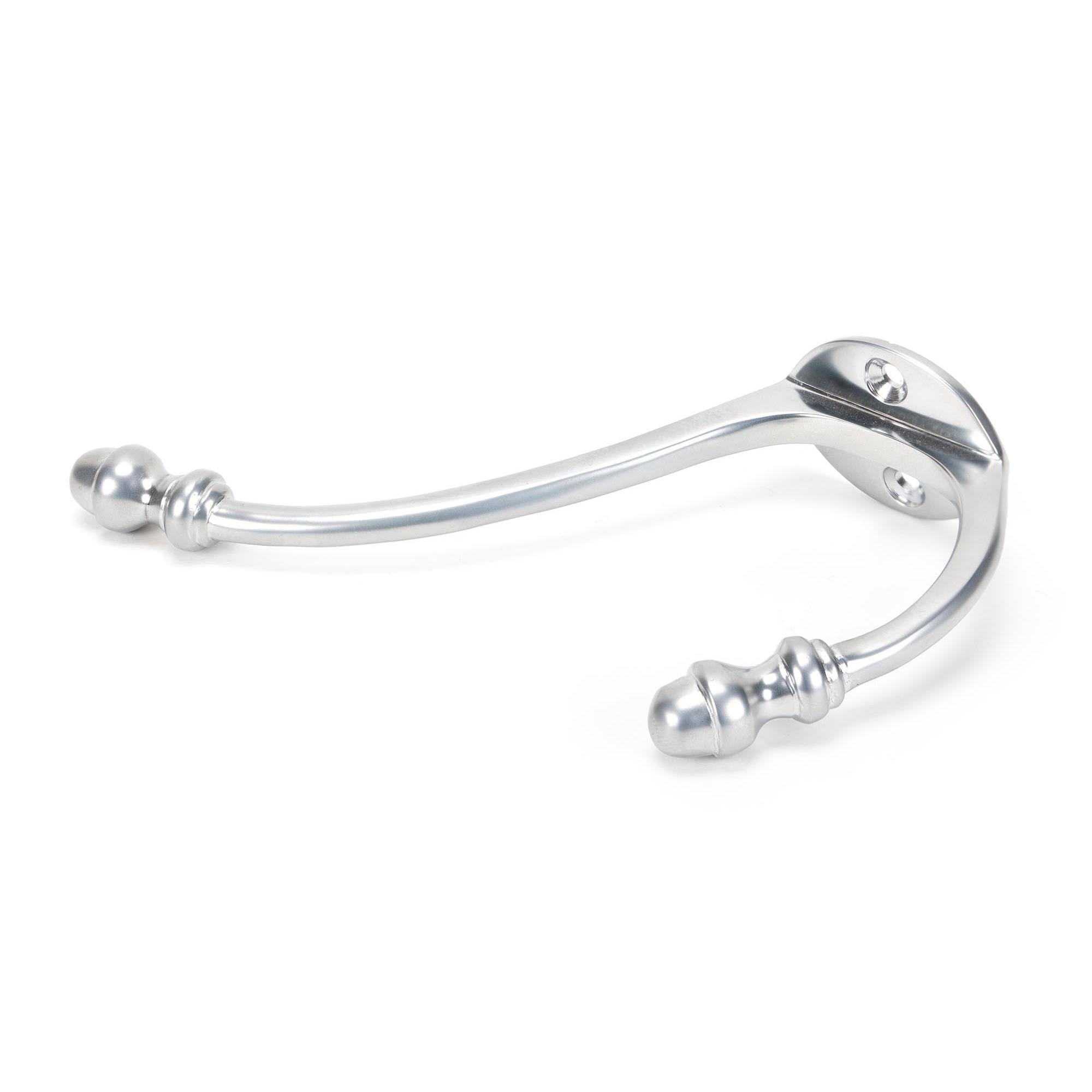 Satin Chrome Hat & Coat Hook | From The Anvil - Coat Hooks - From The Anvil - Yester Home