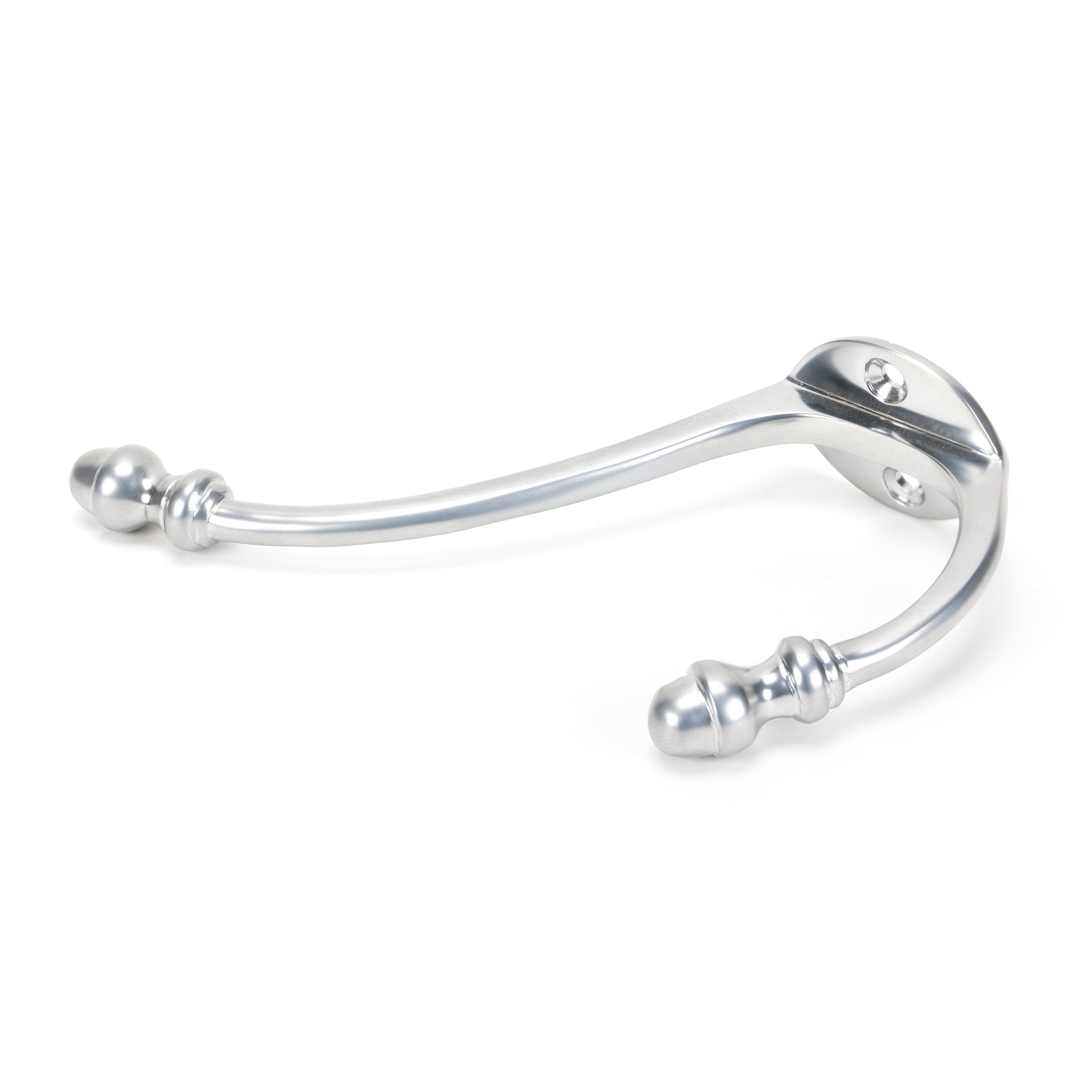 Satin Chrome Hat & Coat Hook | From The Anvil-Coat Hooks-Yester Home