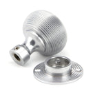 Satin Chrome Heavy Beehive Mortice/Rim Knob Set | From The Anvil - Mortice Knobs - From The Anvil - Yester Home