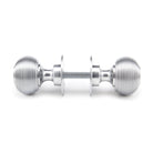 Satin Chrome Heavy Beehive Mortice/Rim Knob Set | From The Anvil-Mortice Knobs-Yester Home