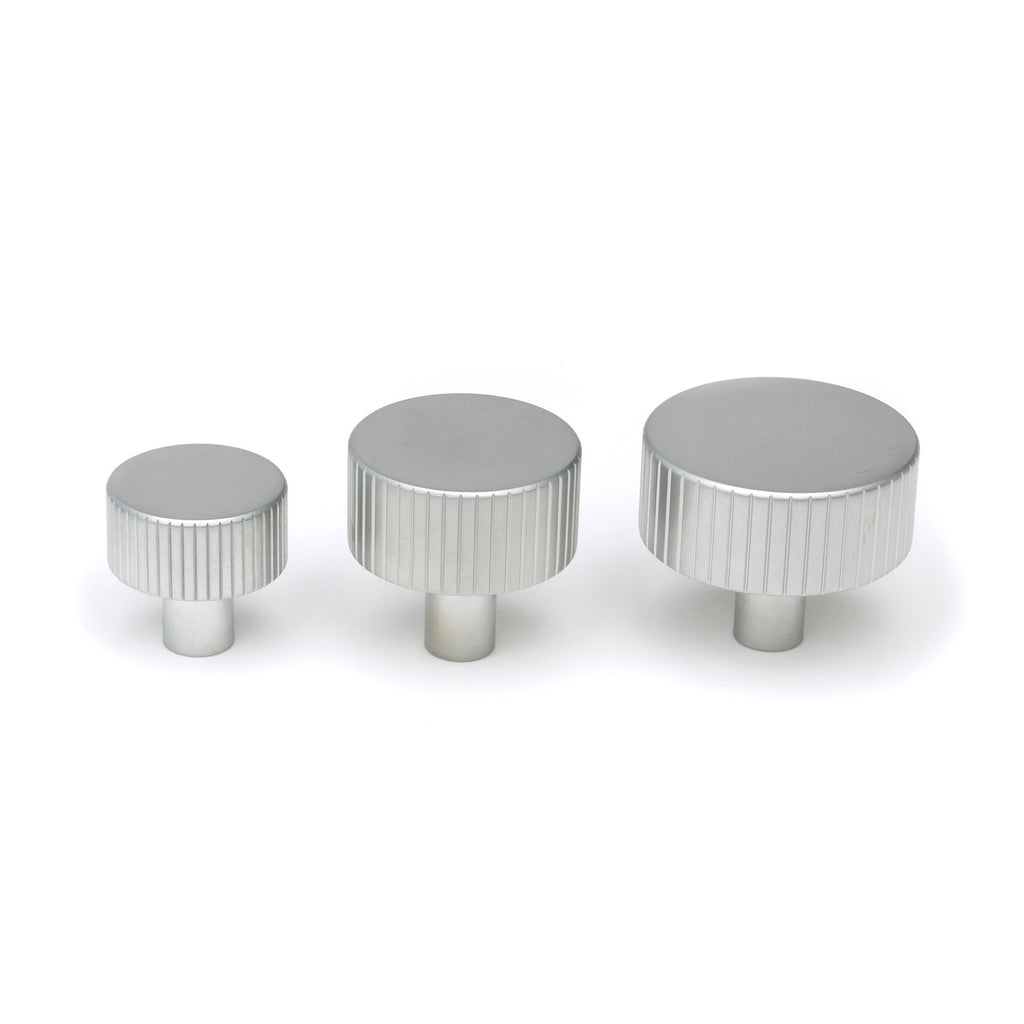 Satin Chrome Judd Cabinet Knob - 25mm (No rose) | From The Anvil-Cabinet Knobs-Yester Home