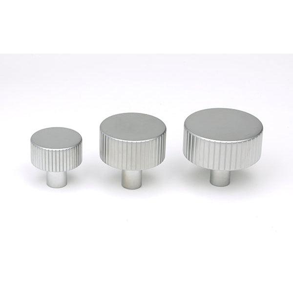 Satin Chrome Judd Cabinet Knob - 25mm (No rose) | From The Anvil-Cabinet Knobs-Yester Home